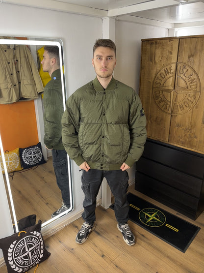 AW23 MACRO RIPSTOP NYLON METAL IN ECONYL REGENERATED NYLON WITH DOWN-TC in Mint Green