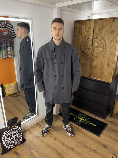AW04 COTTON TRENCH in  Slate Grey