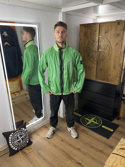 SS09 SILK LIGHT JACKET in Neon Green