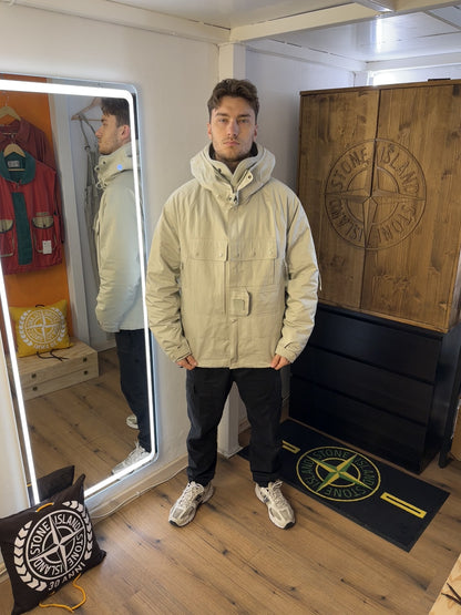 AW20s C.P. COMPANY A.A.C. DOWN JACKET in Oyster White