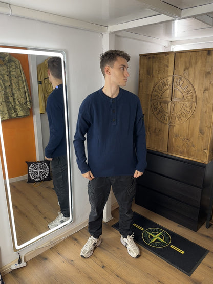 SS19 SPONGE COTTON CREWNECK in Sapphire Blue