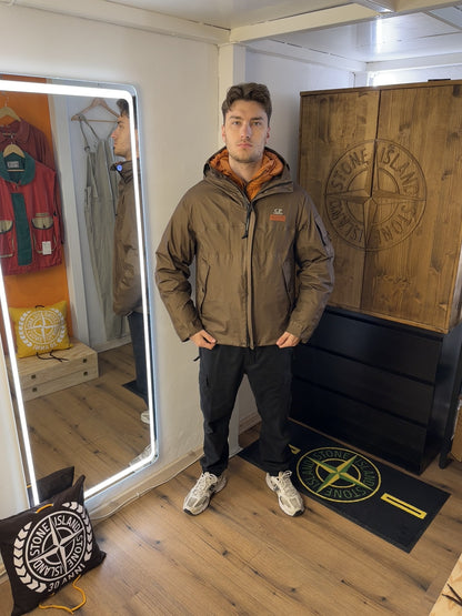 AW25 C.P. COMPANY GORE-G TYPE JACKET 3in1 in Olive Green & Neon Orange