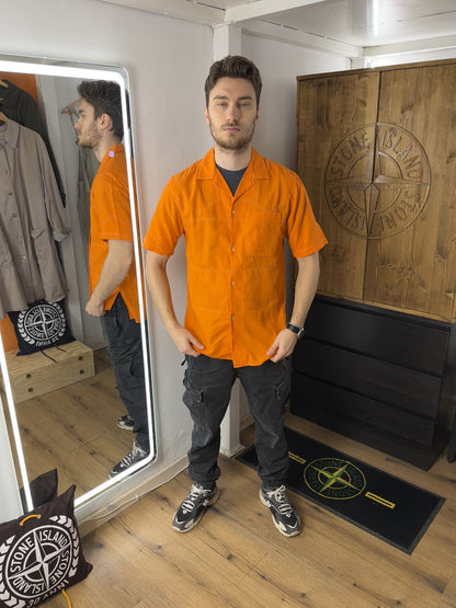 SS80 SURFER LOGO COTTON SHIRT in Pastel Orange